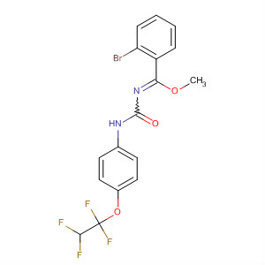 Benzenecarboximidic acid,2-bromo-N-[[[4-(1,1,2,2-tetrafluoroethoxy)phenyl]amino]carbonyl]-,methyl ester