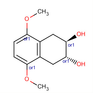 2,3-Naphthalenediol, 1,2,3,4-tetrahydro-5,8-dimethoxy-, trans- molecular structure
