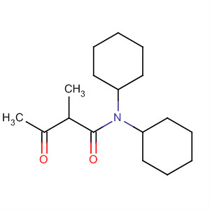 Butanamide, N,N-dicyclohexyl-2-methyl-3-oxo- molecular structure