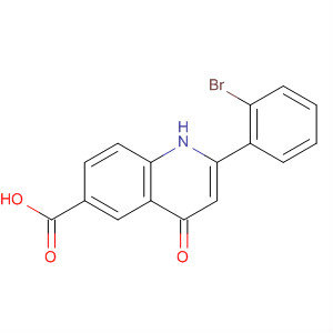 6-Quinolinecarboxylic acid, 2-(2-bromophenyl)-1,4-dihydro-4-oxo-