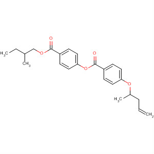 Benzoic acid, 4-(4-pentenyloxy)-, 4-[(2-methylbutoxy)carbonyl]phenylester molecular structure