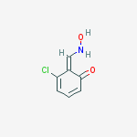 (6e)-5-chloro-6-[(hydroxyamino)methylidene]cyclohexa-2,4-dien-1-one molecular structure