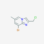 8-BROMO-2-(CHLOROMETHYL)-6-METHYLIMIDAZO[1,2-A]PYRIDINE molecular structure