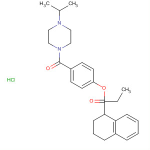 1-Naphthalenepropanoic acid, 1,2,3,4-tetrahydro-,4-[[4-(1-methylethyl)-1-piperazinyl]carbonyl]phenyl ester,monohydrochloride