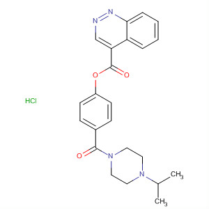 4-Cinnolinecarboxylic acid,4-[[4-(1-methylethyl)-1-piperazinyl]carbonyl]phenyl ester,monohydrochloride