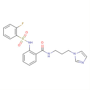 Benzamide,2-[[(2-fluorophenyl)sulfonyl]amino]-N-[3-(1H-imidazol-1-yl)propyl]-