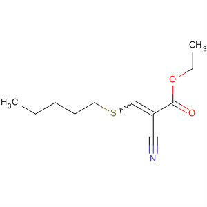 2-Propenoic acid, 2-cyano-3-(pentylthio)-, ethyl ester molecular structure