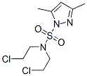 N,N-Bis(2-chloroethyl)-3,5-dimethyl-1H-pyrazole-1-sulfonamide molecular structure