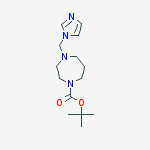 4-IMIDAZOL-1-YLMETHYL-[1,4]DIAZEPANE-1-CARBOXYLIC ACID TERT-BUTYL ESTER molecular structure