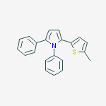 2-(5-methylthiophen-2-yl)-1,5-diphenyl-1H-pyrrole molecular structure