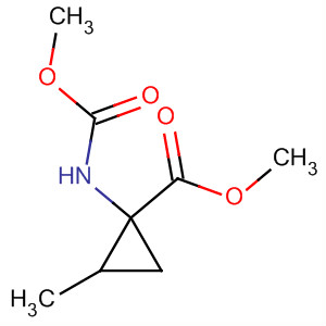 Cyclopropanecarboxylic acid, 1-[(methoxycarbonyl)amino]-2-methyl-,methyl ester molecular structure