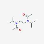 N,N'-ethane-1,2-diylbis[N-(1-methylethyl)acetamide] molecular structure