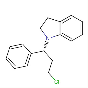 1H-Indole, 1-[(1R)-3-chloro-1-phenylpropyl]-2,3-dihydro- molecular structure
