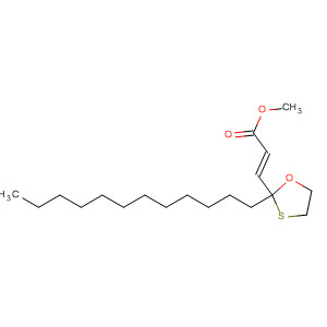 2-Propenoic acid, 3-(2-dodecyl-1,3-oxathiolan-2-yl)-, methyl ester, (E)- molecular structure