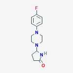5-(4-(4-FLUOROPHENYL)-(PIPERAZIN-1-YL))PYRROLIDIN-2-ONE molecular structure