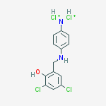 (4-(3,5-DICHLORO-2-HYDROXYBENZYLAMINO)PHENYLIMINO)DICHLORONIUM