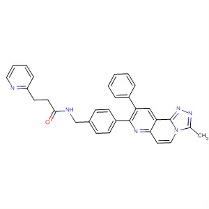 3-Pyridinepropanamide,N-[[4-(3-methyl-9-phenyl-1,2,4-triazolo[3,4-f][1,6]naphthyridin-8-yl)phenyl]methyl]-