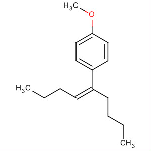 Benzene, 1-[(1Z)-1-butyl-1-penten-1-yl]-4-methoxy- molecular structure