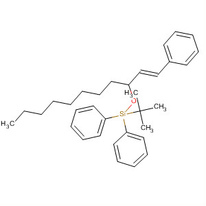 Benzene,1,1'-[(1,1-dimethylethyl)[[1-[(1E)-2-phenylethenyl]nonyl]oxy]silylene]bis- molecular structure