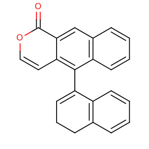 1H-Naphtho[2,3-c]pyran-1-one, 3,4-dihydro-5-(1-naphthalenyl)- molecular structure