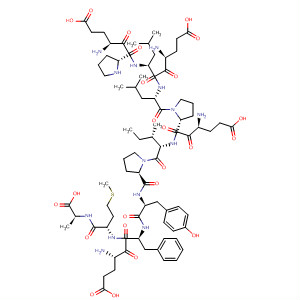 L-Alanine,L-a-glutamyl-L-prolyl-L-a-glutamyl-L-leucyl-L-leucyl-L-a-glutamyl-L-prolyl-L-isoleucyl-L-prolyl-L-tyrosyl-L-a-glutamyl-L-phenylalanyl-L-methionyl- molecular structure