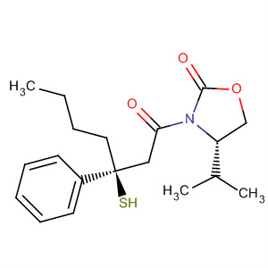 2-Oxazolidinone,3-[(3S)-3-mercapto-1-oxo-3-phenylheptyl]-4-(1-methylethyl)-, (4S)-
