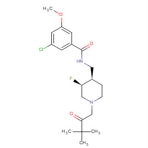 Benzamide,3-chloro-N-[[(3S,4R)-1-(3,3-dimethyl-2-oxobutyl)-3-fluoro-4-piperidinyl]methyl]-5-methoxy-