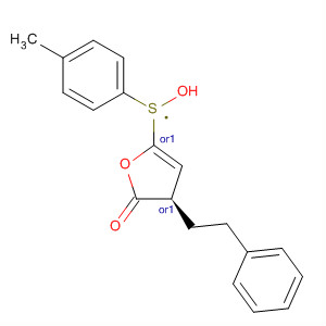 2(3H)-Furanone, dihydro-5-[(4-methylphenyl)sulfinyl]-3-(2-phenylethyl)-,(3R,5R)-rel- molecular structure