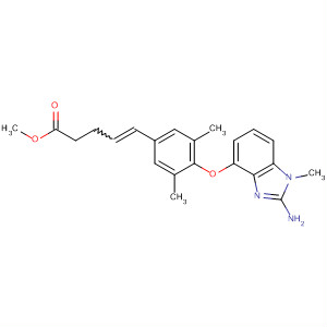 4-Pentenoic acid,5-[4-[(2-amino-1-methyl-1H-benzimidazol-4-yl)oxy]-3,5-dimethylphenyl]-,methyl ester