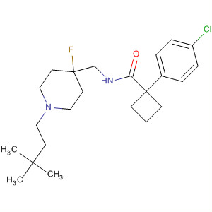 Cyclobutanecarboxamide,1-(4-chlorophenyl)-N-[[1-(3,3-dimethylbutyl)-4-fluoro-4-piperidinyl]methyl]-
