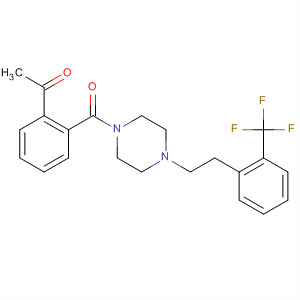 Ethanone,1-[2-[[4-[2-[2-(trifluoromethyl)phenyl]ethyl]-1-piperazinyl]carbonyl]phenyl]-