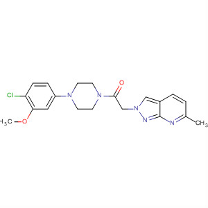 Ethanone,1-[4-(4-chloro-3-methoxyphenyl)-1-piperazinyl]-2-(6-methyl-2H-pyrazolo[3,4-b]pyridin-2-yl)-
