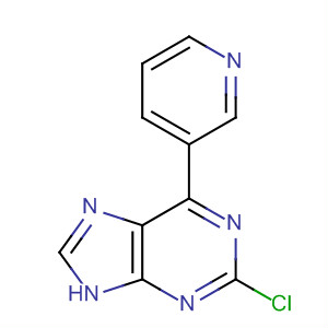 9H-Purine, 2-chloro-6-(3-pyridinyl)- molecular structure