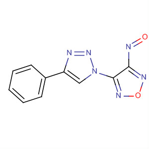 1,2,5-Oxadiazole, 3-nitroso-4-(4-phenyl-1H-1,2,3-triazol-1-yl)- molecular structure