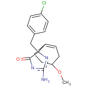 4H-Imidazol-4-one,2-amino-5-[(4-chlorophenyl)methyl]-3,5-dihydro-5-(4-methoxyphenyl)- molecular structure