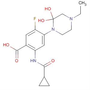 Benzoic acid,2-(cyclopropylformylamino)-4-(4-ethyldihydroxy-1-piperazinyl)-5-fluoro-