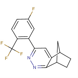 5,8-Methanocinnoline,3-[5-fluoro-2-(trifluoromethyl)phenyl]-5,6,7,8-tetrahydro- molecular structure