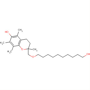 2H-1-Benzopyran-6-ol,3,4-dihydro-2-[[(10-hydroxydecyl)oxy]methyl]-2,5,7,8-tetramethyl- molecular structure