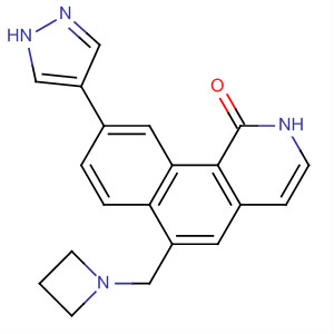 Benz[h]isoquinolin-1(2H)-one,6-(1-azetidinylmethyl)-9-(1H-pyrazol-4-yl)-