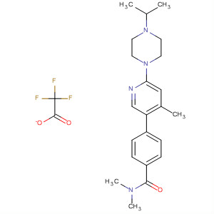 Benzamide,N,N-dimethyl-4-[4-methyl-6-[4-(1-methylethyl)-1-piperazinyl]-3-pyridinyl]-, 2,2,2-trifluoroacetate (1:1)
