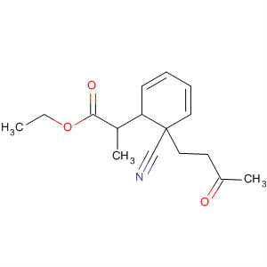 Benzenepropanoic acid, a-cyano-a-(3-oxobutyl)-, ethyl ester molecular structure