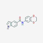 Ethanone, 1-(1H-indol-6-yl)-2-(4-phenyl-1-piperazinyl)- molecular structure