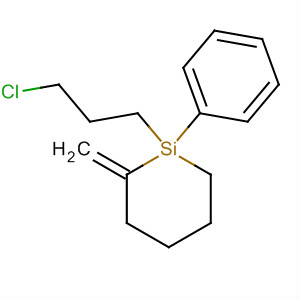 Silacyclohexane, 1-(3-chloropropyl)-2-methylene-1-phenyl- molecular structure