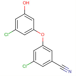 Benzonitrile, 3-chloro-5-(3-chloro-5-hydroxyphenoxy)- molecular structure