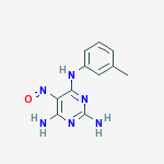 N~4~-(3-methylphenyl)-5-nitrosopyrimidine-2,4,6-triamine molecular structure