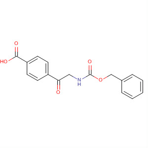 Benzoic acid, 4-[2-[[(phenylmethoxy)carbonyl]amino]acetyl]- molecular structure