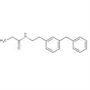 Propanamide, N-[2-[3-(phenylmethyl)phenyl]ethyl]- molecular structure