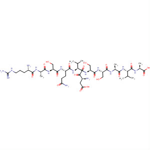L-Alanine,L-arginyl-L-alanyl-L-seryl-L-glutaminyl-L-a-aspartyl-L-valyl-L-seryl-L-seryl-L-alanyl-L-valyl- molecular structure