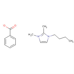 1H-Imidazolium, 3-butyl-1,2-dimethyl-, benzoate (1:1) molecular structure
