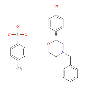 Phenol, 4-[(2R)-4-(phenylmethyl)-2-morpholinyl]-,1-(4-methylbenzenesulfonate) molecular structure